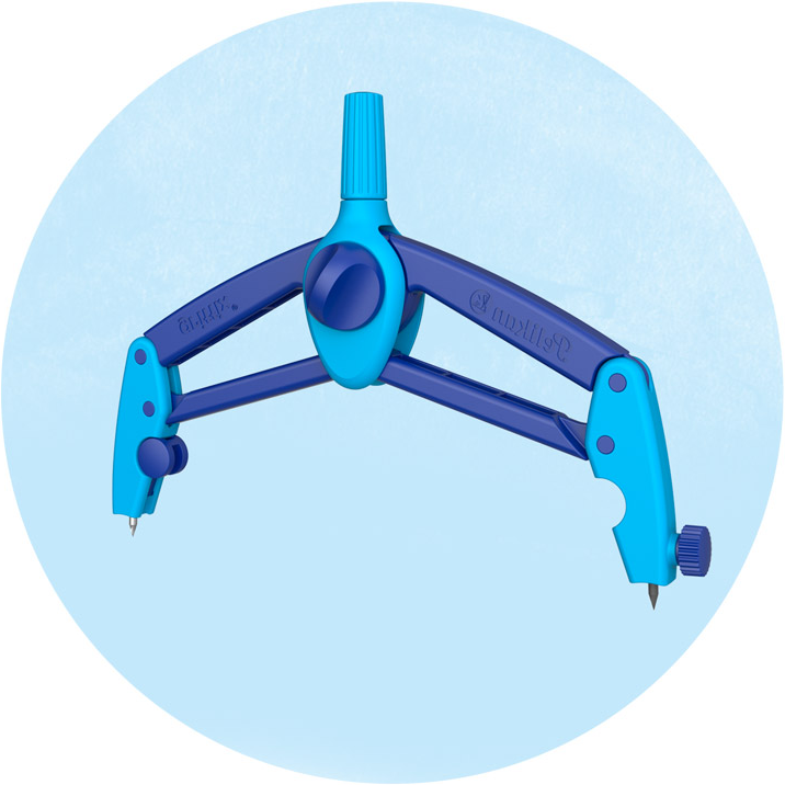 Due to the pre-set stiffness of compass legs and the parallelogram principle – measurements are accurate to the millimeter